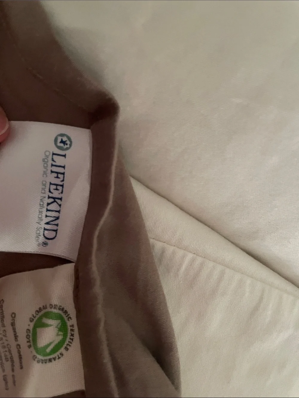 Lifekind GOTS certified organic cotton King size pillow sham covers